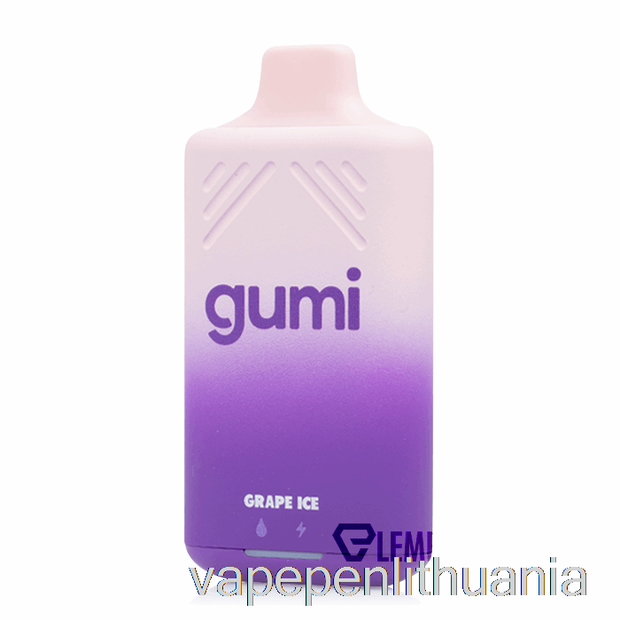 Gumi Baras 8000 Vienkartinis Vynuogių Ledo Vape Skystis